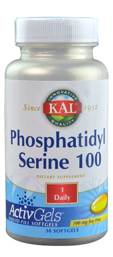 KAL Fosfatidilserina 100 mg - 30 Cápsulas Softgel para Saúde Cognitiva