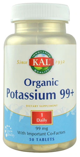 KAL Potássio Quelato Aminoácido 99mg - 50 Comprimidos - Suporte Eletrolítico