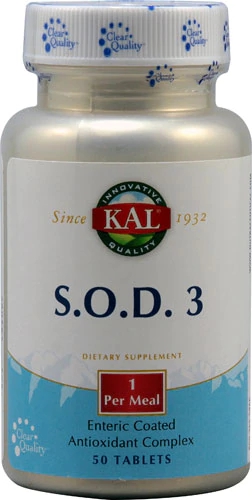 Kal S.O.D. 3 - 50 Comprimidos Revestidos com Proteção Entérica