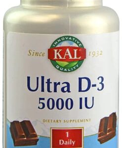 KAL Ultra D-3 Natural Chocolate 5000 UI - 60 Gomas Mastigáveis