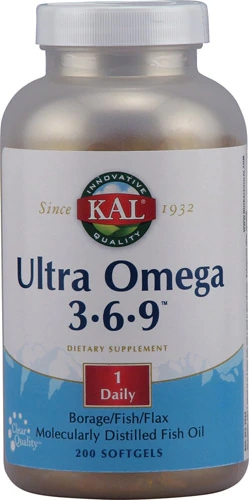 Kal Ultra Omega 3-6-9™ -- 200 Softgels