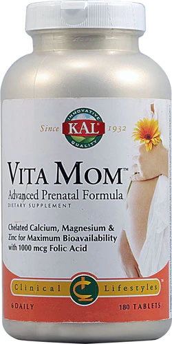 Kal Vita Mom Fórmula Pré-Natal Avançada - 180 Comprimidos - Suporte Completo