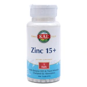 KAL Zinc 15 Plus - 100 Comprimidos: Potencialize sua Saúde com Zinco Quelato e Minerais Essenciais