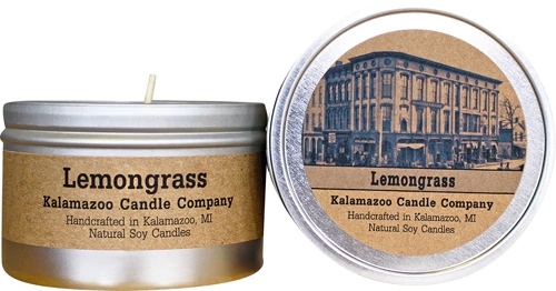 Vela Aromática Kalamazoo Lemongrass - 184g - Aroma Cítrico Revigorante