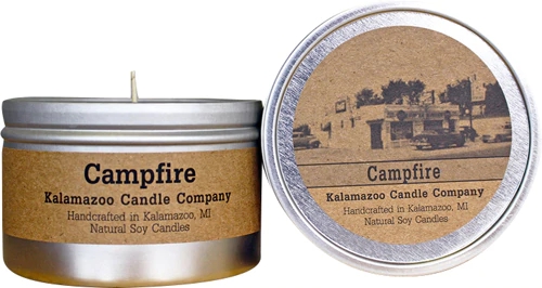Vela Aromática Kalamazoo Campfire 184g - Aroma Aconchegante de Fogueira