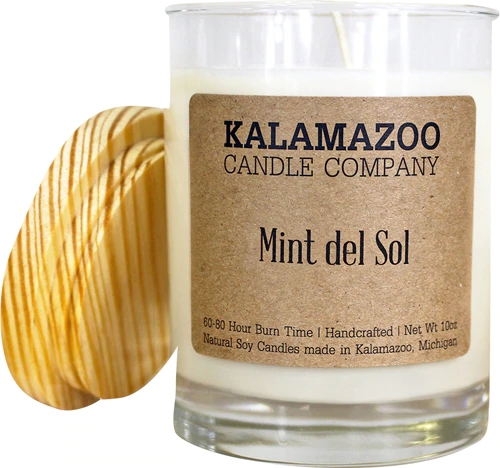 Vela Aromática Kalamazoo Mint Del Sol 283g - Aroma Refrescante e Relaxante