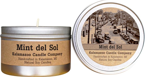 Vela Aromática Kalamazoo Mint Del Sol Lata 184g - Refrescância e Bem-Estar