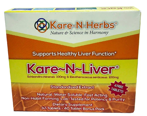 Kare-N-Herbs Kare-N-Liver 40 Comprimidos - Suporte Hepático Natural