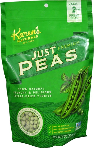 Ervilha Desidratada Karen's Naturals Just Peas - 227g: Nutrição Pura e Conveniente