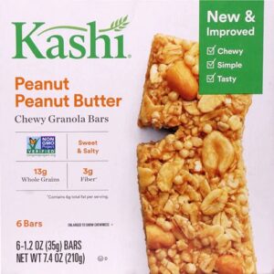 Comprar kashi chewy granola bar peanut peanut butter -- 6 bars preço no brasil bars food & beverages granola bars suplementos em oferta suplemento importado loja 33 online promoção -