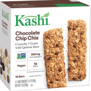 Comprar kashi crunchy granola & seed bars chocolate chip chia -- 5-2 bar pouches preço no brasil bars food & beverages granola bars suplementos em oferta suplemento importado loja 37 online promoção -