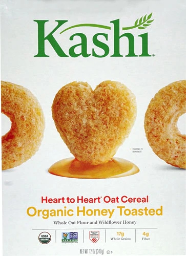 Cereal Orgânico de Aveia Kashi Heart to Heart Mel Tostado - 340g