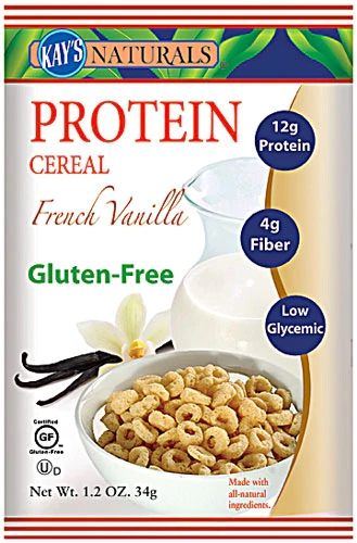 Kay's Naturals Cereal Proteico Baunilha Francesa - 34g (6 Sachês)