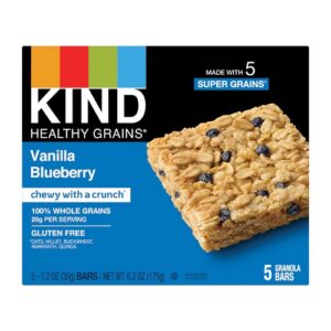 Comprar kind healthy grains granola bars gluten free vanilla blueberry -- 5 bars preço no brasil bars food & beverages granola bars suplementos em oferta suplemento importado loja 25 online promoção -