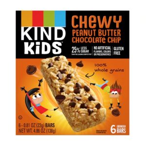 Comprar kind kids granola bars gluten free chewy peanut butter chocolate chip -- 6 bars preço no brasil bars children's bars food & beverages suplementos em oferta suplemento importado loja 1 online promoção -