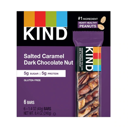 Kind Nuts and Spices Bar Salted Caramel and Dark Chocolate Nut -- 6 Bars