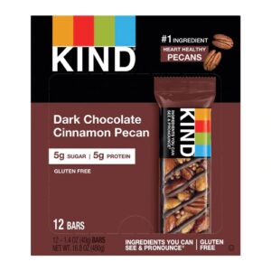 Comprar kind nuts & spices bars dark chocolate cinnamon pecan -- 12 bars preço no brasil sports & fitness sports bars suplementos em oferta suplemento importado loja 47 online promoção -