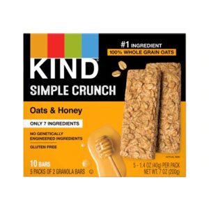 Comprar kind simple crunch granola bar oats and honey -- 5 pack preço no brasil bars food & beverages granola bars suplementos em oferta suplemento importado loja 43 online promoção -