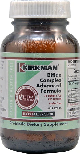 Kirkman Bifido Complex Advanced Formula - 60 Cápsulas - Suplemento Probiótico