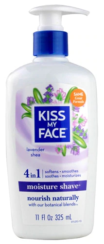 Kiss My Face Moisture Shave Lavender Shea Creme de Barbear 325ml - Pele Suave e Hidratada