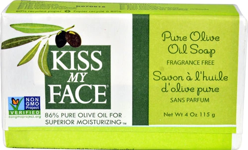 Sabonete Puro de Azeite Kiss My Face Sem Fragrância 113g - Higiene Natural