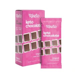 Chocolate Amargo Original Kiss My Keto Vegano - 4 Barras (40g)
