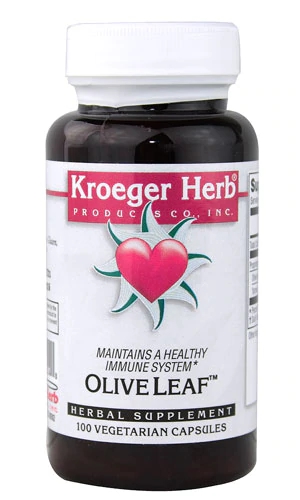 Kroeger Herb Olive Leaf™ - Extrato de Folha de Oliveira 100 Cápsulas Vegetarianas