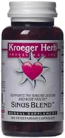 Kroeger Herb Sinus Blend 100 Cápsulas: Alívio Natural para Congestão Nasal