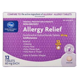 Comprar kroger 12 hour non-drowsy allergy relief -- 60 mg - 12 tablets preço no brasil allergies allergy & sinus homeopathic remedies suplementos em oferta vitamins & supplements suplemento importado loja 43 online promoção -
