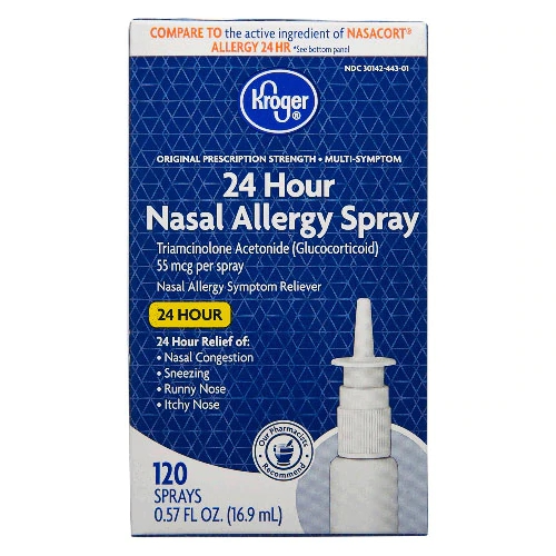 Spray Nasal Kroger® 24 Horas para Alergia 55 mcg - 120 Sprays Alívio Contínuo