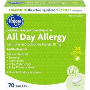 Comprar kroger® all day allergy -- 70 tablets preço no brasil allergies allergy & sinus homeopathic remedies suplementos em oferta vitamins & supplements suplemento importado loja 47 online promoção -