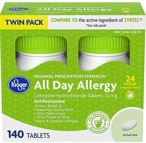 Alívio Alergia Kroger® All Day Twin-Pack - 140 Comprimidos