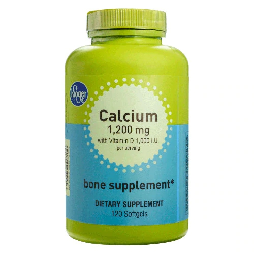 Kroger Cálcio com Vitamina D - 120 Cápsulas Gelatinosas: Saúde Óssea e Imunidade Potencializadas