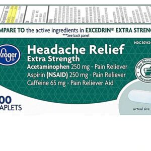 Comprar kroger® headache relief extra strength -- 100 caplets preço no brasil headache herbs & botanicals pain suplementos em oferta suplemento importado loja 9 online promoção -