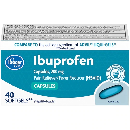 Kroger® Ibuprofen Pain Reliever-Fever Reducer Softgels Box -- 40 Softgels