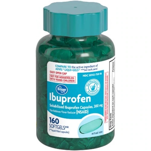 Kroger Ibuprofeno Alívio de Dor e Febre 160 Cápsulas Gelatinosas (Softgels)