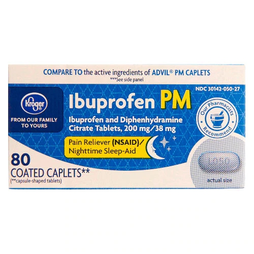 Kroger® Ibuprofen PM -- 80 Caplets