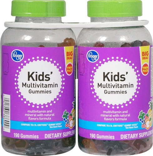 Kroger® Kids Gomas Multivitamínicas Sabores Naturais - 2 Garrafas