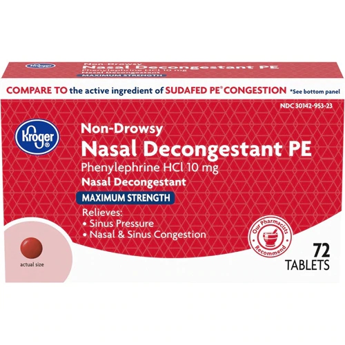 Kroger® Descongestionante Nasal PE Força Máxima - 72 Comprimidos