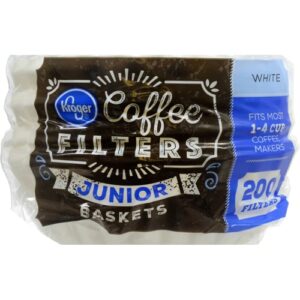 Filtros de Café Branco Kroger® para Cafeteiras 2-4 Xícaras - 200 Unidades