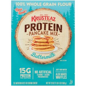 Krusteaz Massa para Panqueca de Proteína Buttermilk - 3 Pacotes de 567g