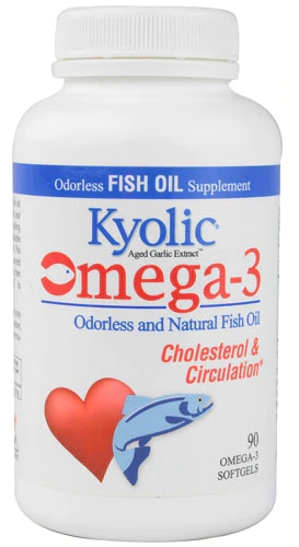 Kyolic Extrato de Alho Envelhecido Ômega 3 Colesterol e Circulação - 90 Cápsulas Softgel
