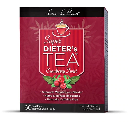 Chá Laci Le Beau Super Dieter's Cranberry Twist - 60 Sachês - Controle de Peso