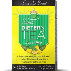 Laci Le Beau Super Dieter's Tea Lemon Mint -- 30 Tea Bags