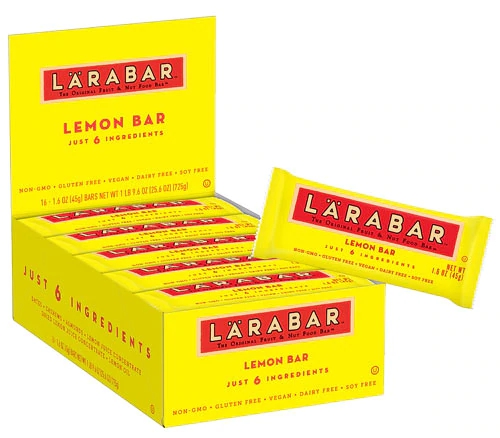 Larabar Fruit & Nut Food Bar Gluten Free Lemon Bar -- 16 Bars