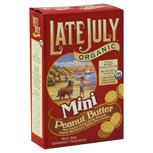 Biscoitos Sanduíche Orgânicos Late July Snacks Minis - 142g