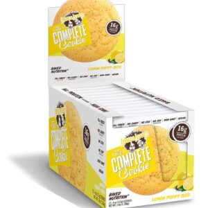Lenny & Larry's The Vegan Complete Cookie® Limão com Semente de Papoula - 12 Cookies (Aprox. 66g cada)