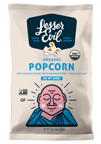 Pipoca Orgânica Buddha Bowl Oh My Ghee Sem Glúten 142g - LesserEvil