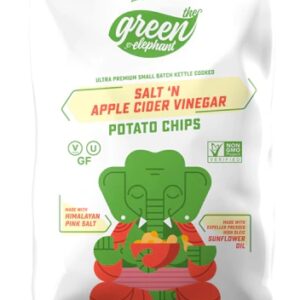 Chips de Batata Kettle Cooked LesserEvil Green Elephant Sal e Vinagre de Maçã 142g
