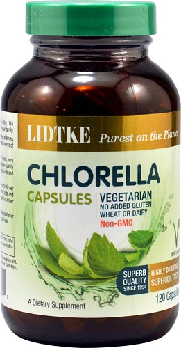Chlorella Lidtke Technologies 1000mg - 120 Cápsulas: Puro Nutriente Verde para Sua Saúde